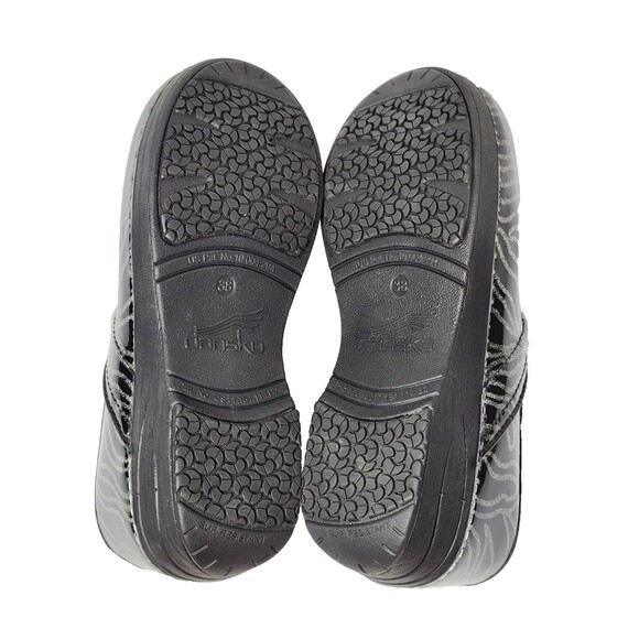 Dansko XP 2.0 Patent Leather Glitter Waves Clog Womens Size EU 38 US 7.5 8 Black - Picture 8 of 8